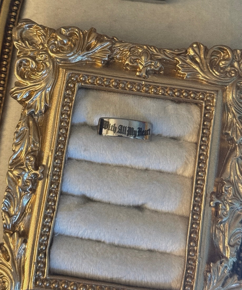 “With all my heart” ring- SIZE 7