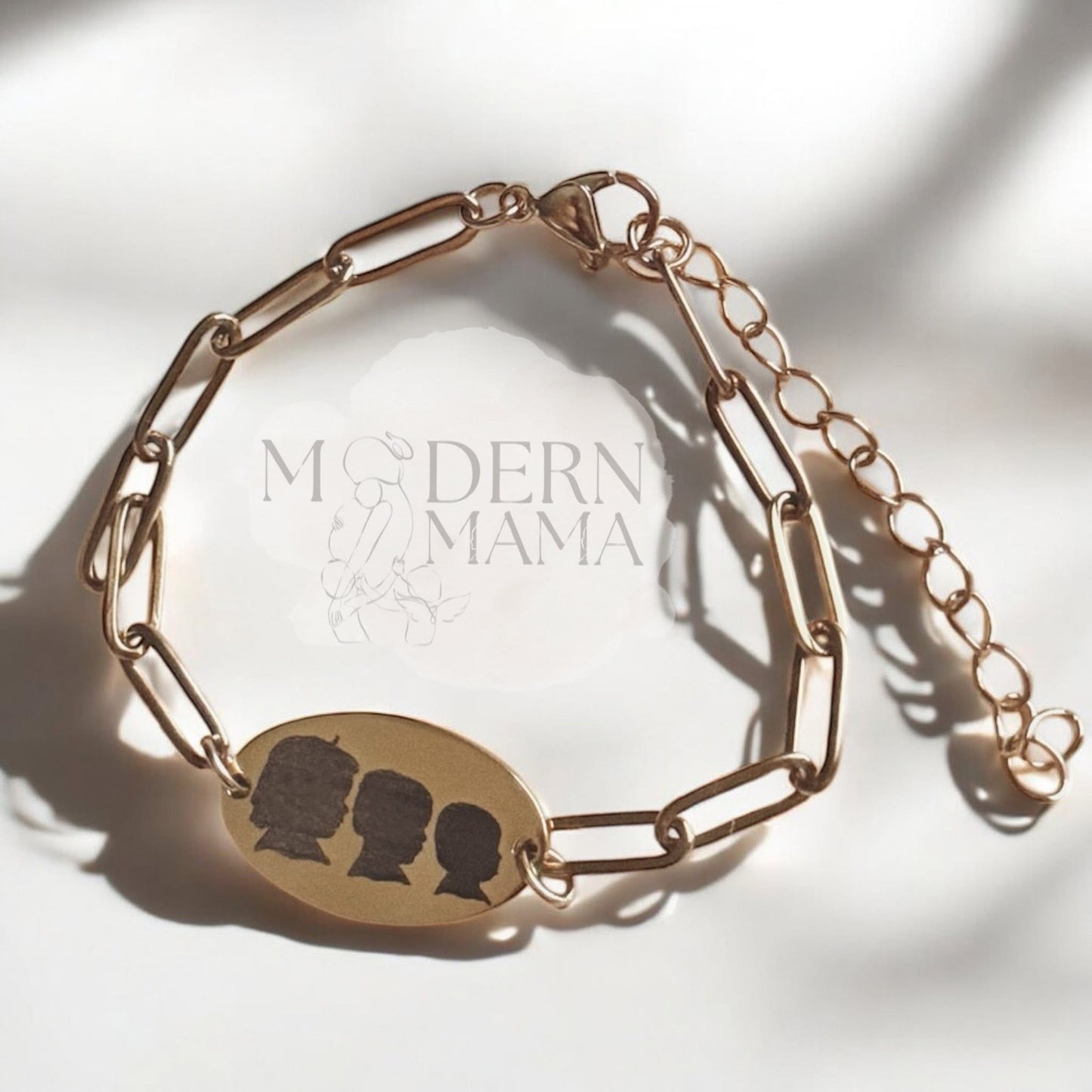 Paperclip Silhouette Bracelet – Custom Profile Jewelry