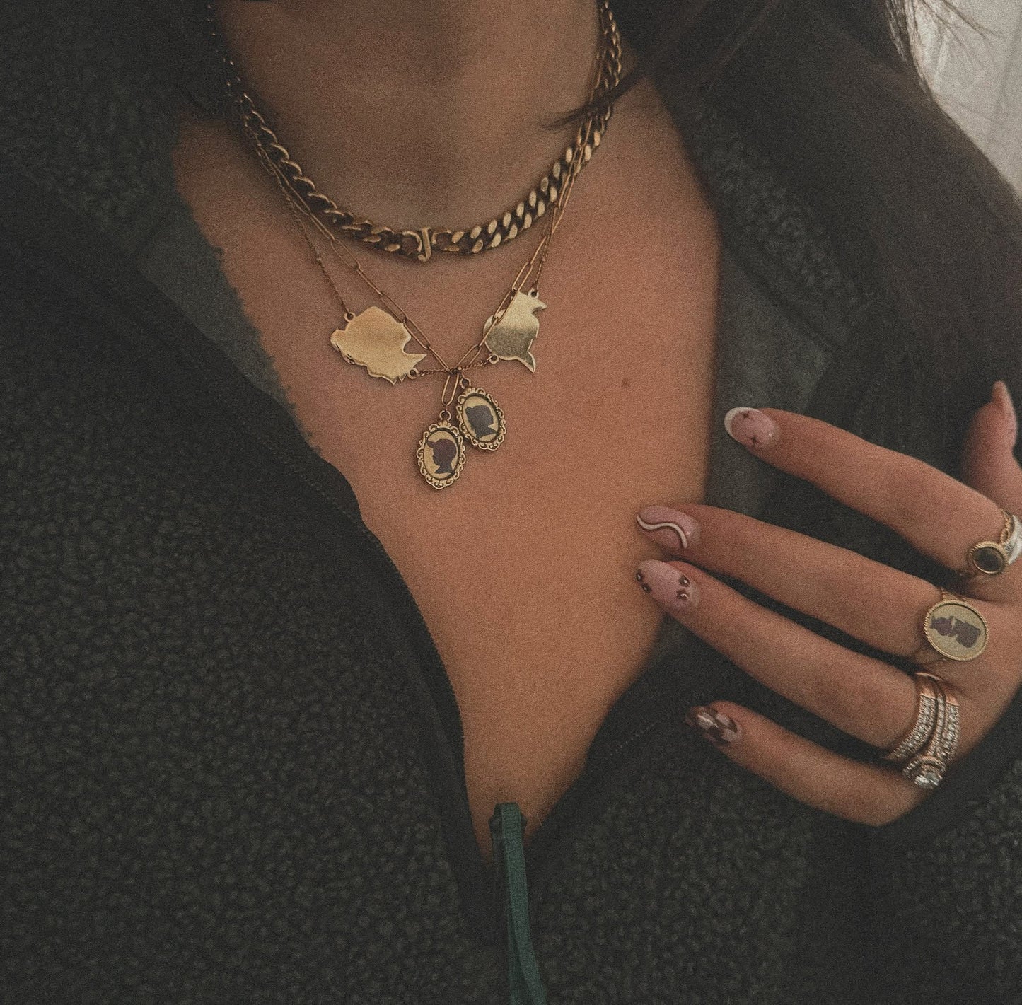 PREORDER FIXED Silhouette Charm necklace