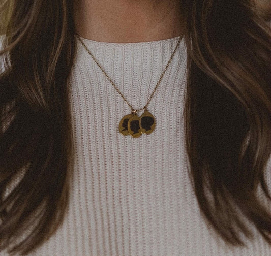 Oval Silhouette Necklace