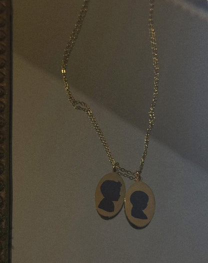 Oval Silhouette Necklace