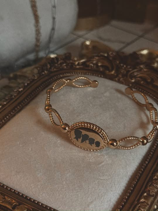 The Legacy Link Bangle – Custom Profile Jewelry