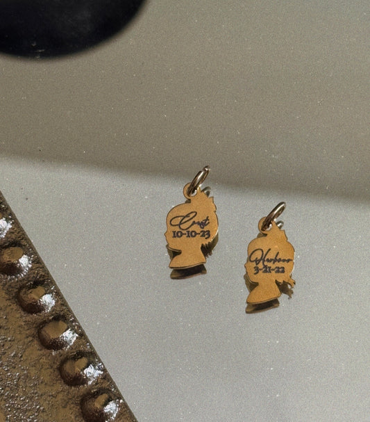 ENGRAVING SILHOUETTE CHARM ADD ON