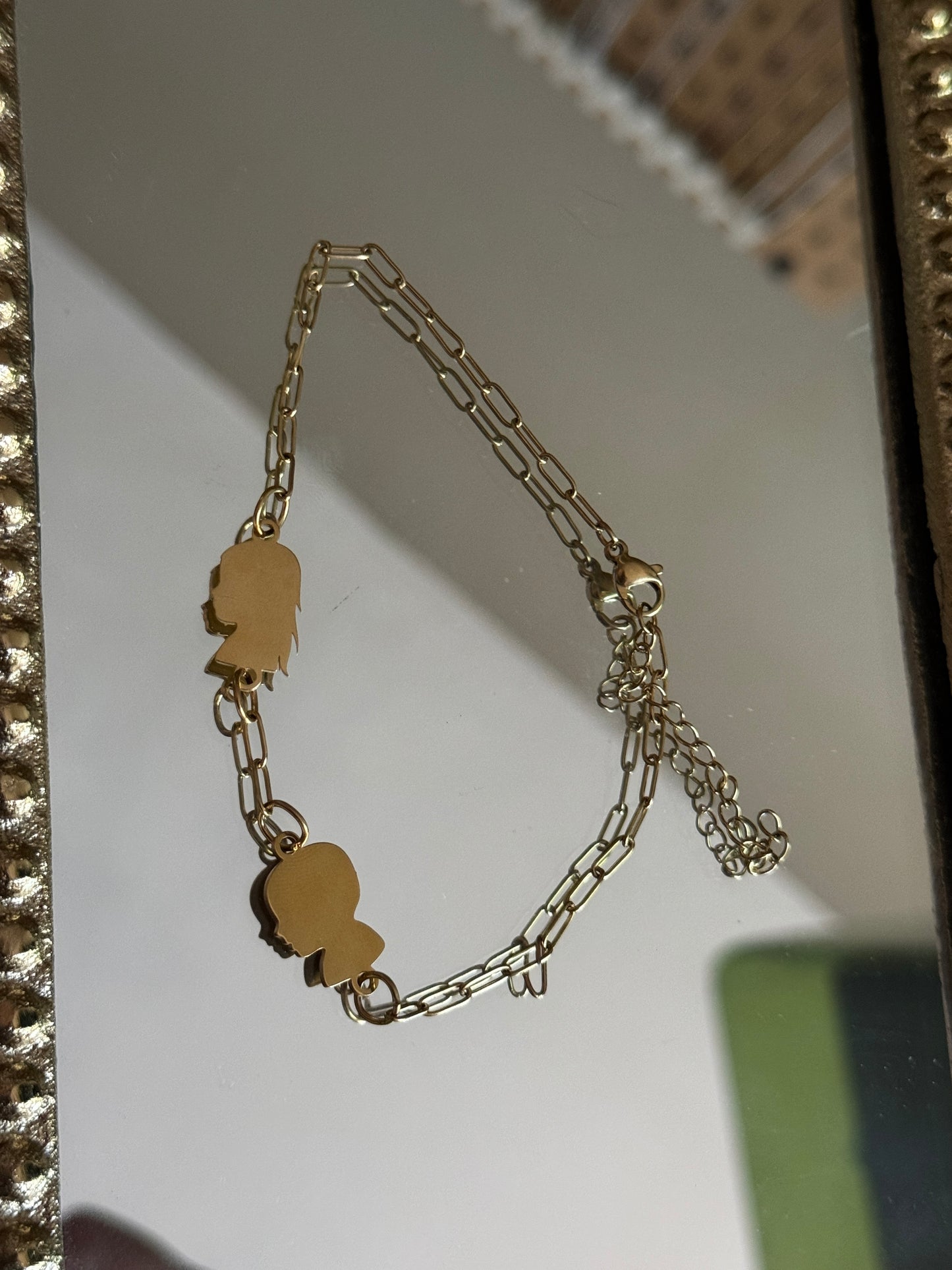 PREORDER FIXED Silhouette Charm paperclip bracelet