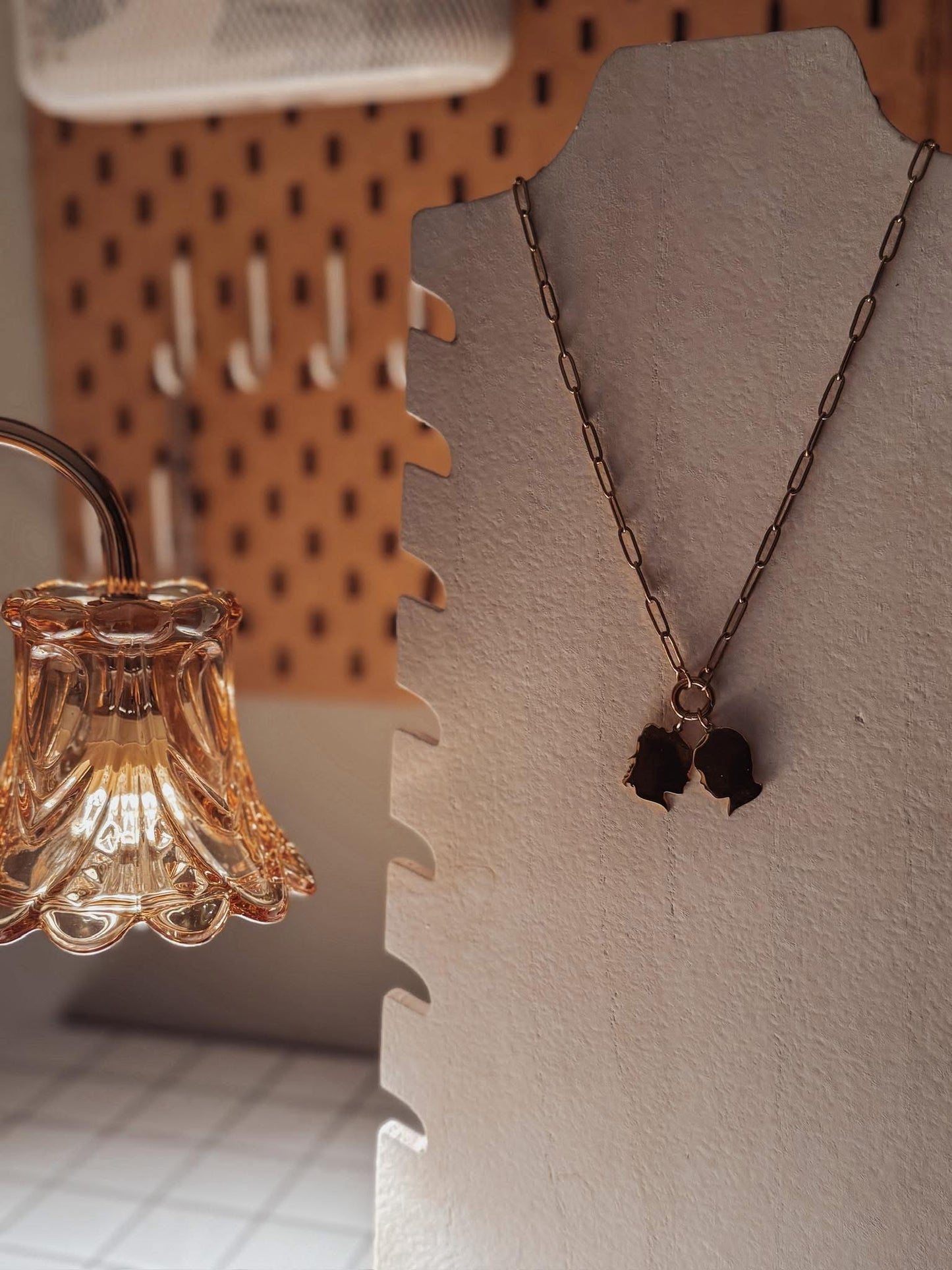 PREORDER Silhouette Charm paper clip necklace