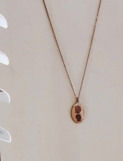 Oval Silhouette Necklace